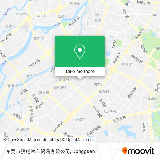 东莞市骏翔汽车贸易有限公司 map