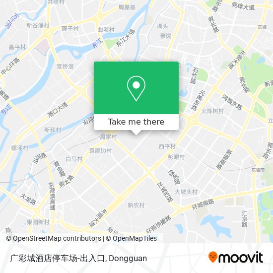 广彩城酒店停车场-出入口 map