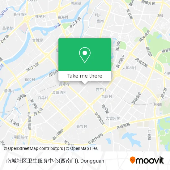 南城社区卫生服务中心(西南门) map