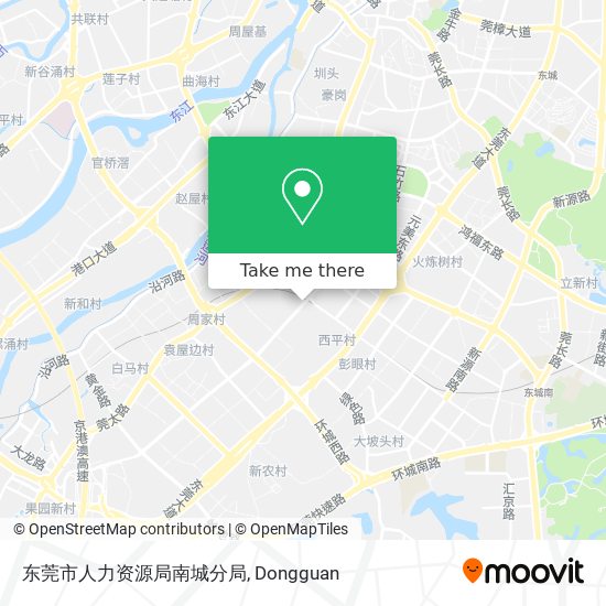 东莞市人力资源局南城分局 map