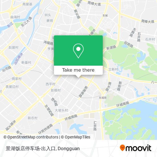 景湖饭店停车场-出入口 map