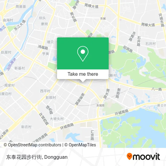 东泰花园步行街 map