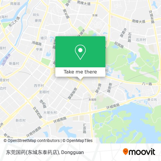 东莞国药(东城东泰药店) map