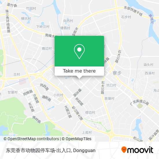 东莞香市动物园停车场-出入口 map