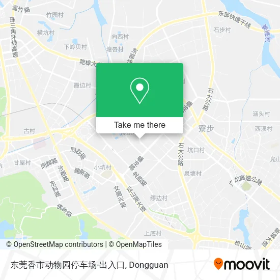 东莞香市动物园停车场-出入口 map