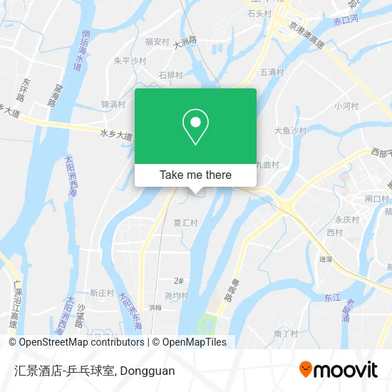 汇景酒店-乒乓球室 map