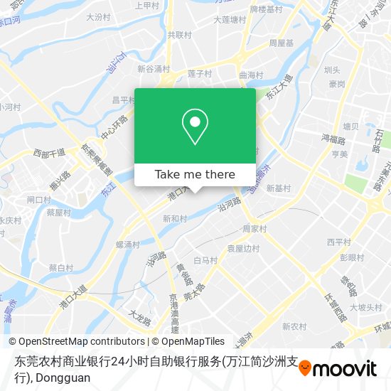东莞农村商业银行24小时自助银行服务(万江简沙洲支行) map