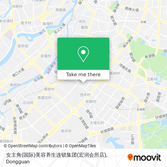 女主角(国际)美容养生连锁集团(宏润会所店) map