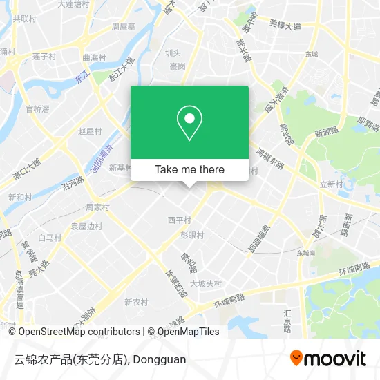 云锦农产品(东莞分店) map
