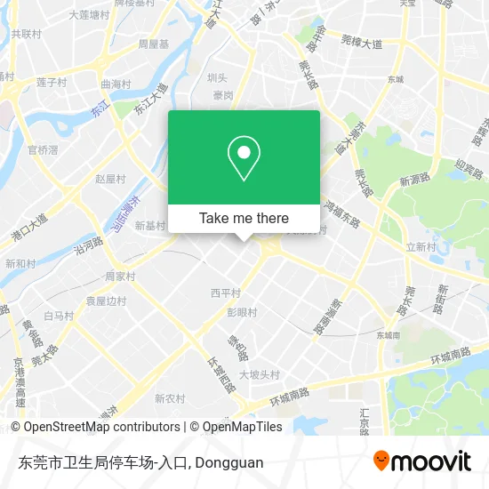 东莞市卫生局停车场-入口 map