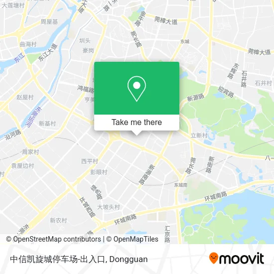 中信凯旋城停车场-出入口 map
