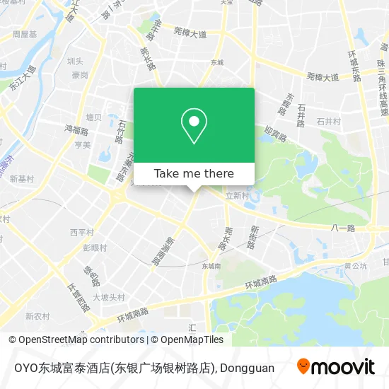 OYO东城富泰酒店(东银广场银树路店) map