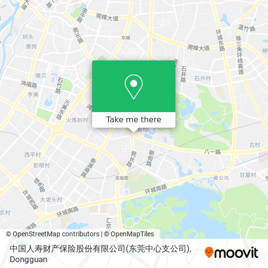 中国人寿财产保险股份有限公司(东莞中心支公司) map