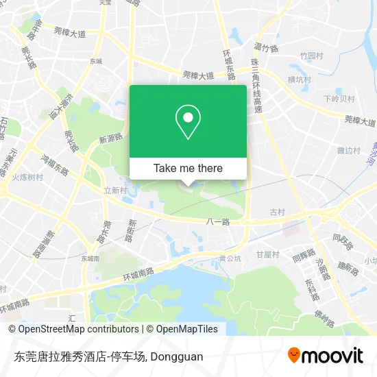东莞唐拉雅秀酒店-停车场 map