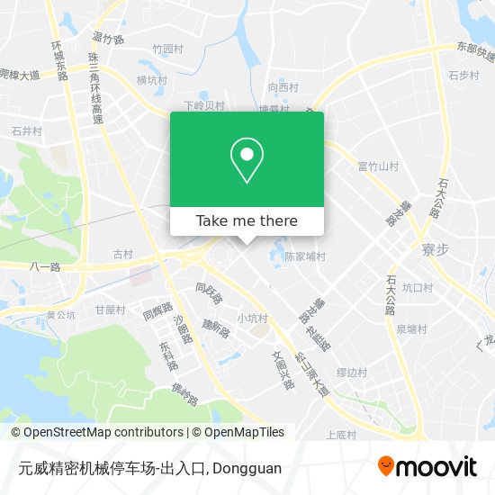 元威精密机械停车场-出入口 map