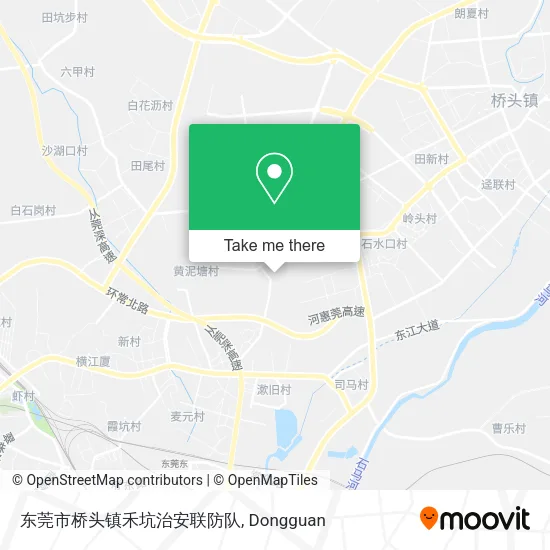 东莞市桥头镇禾坑治安联防队 map