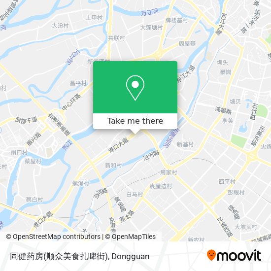 同健药房(顺众美食扎啤街) map