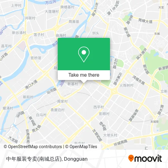 中年服装专卖(南城总店) map