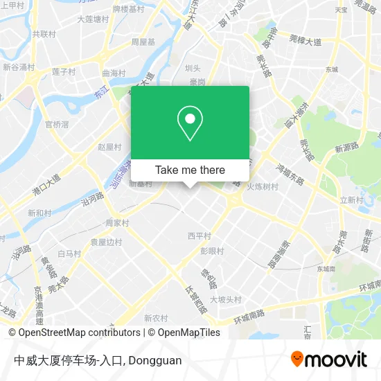 中威大厦停车场-入口 map