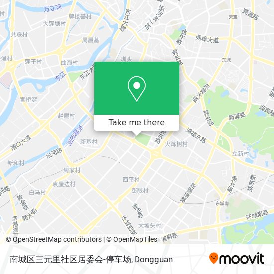 南城区三元里社区居委会-停车场 map