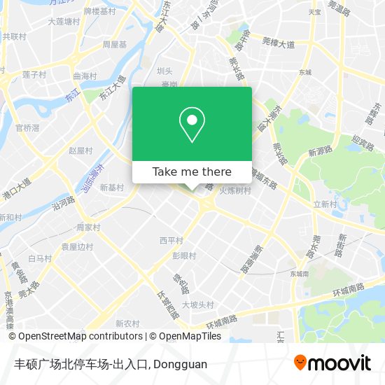 丰硕广场北停车场-出入口 map
