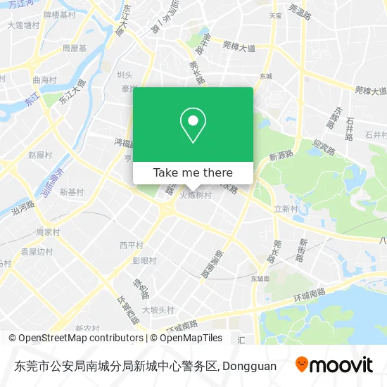 东莞市公安局南城分局新城中心警务区 map