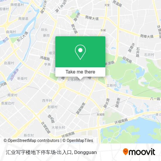 汇业写字楼地下停车场-出入口 map