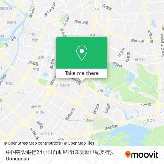 中国建设银行24小时自助银行(东莞新世纪支行) map