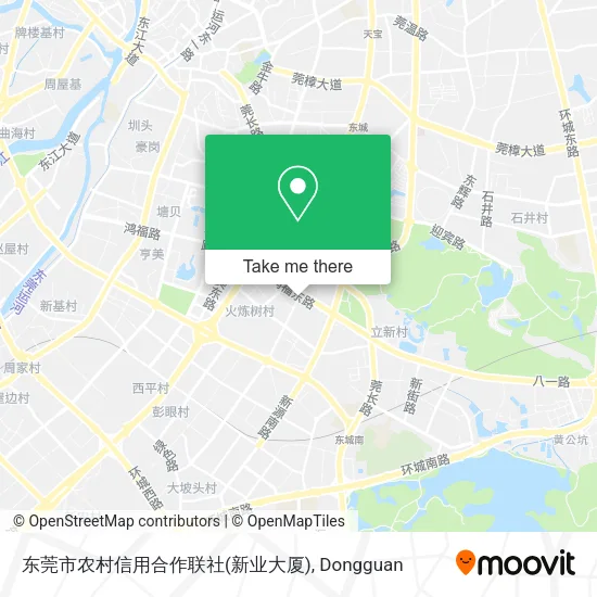 东莞市农村信用合作联社(新业大厦) map