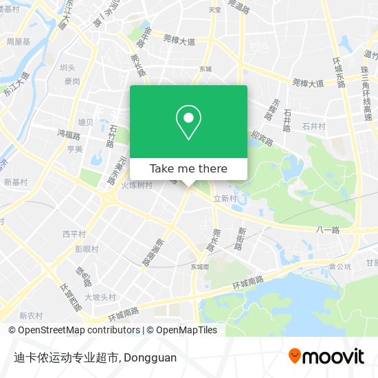 迪卡侬运动专业超市 map