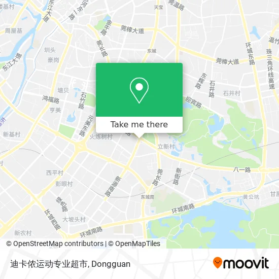 迪卡侬运动专业超市 map
