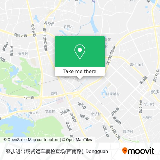 寮步进出境货运车辆检查场(西南路) map