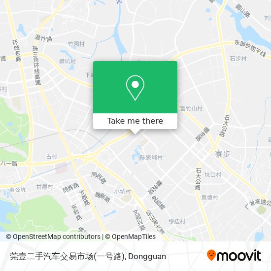 莞壹二手汽车交易市场(一号路) map