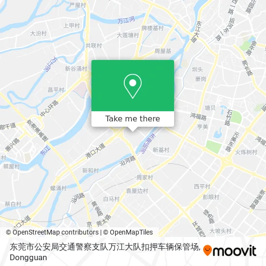 东莞市公安局交通警察支队万江大队扣押车辆保管场 map