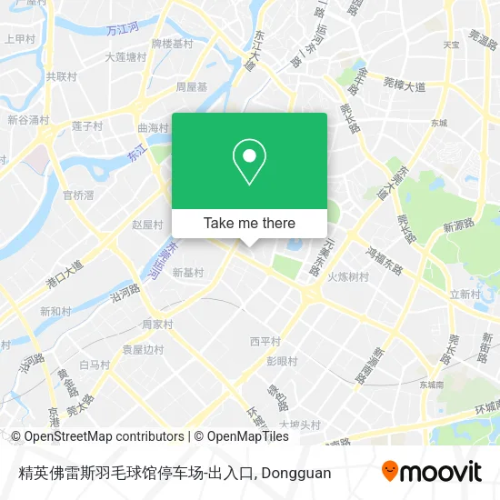 精英佛雷斯羽毛球馆停车场-出入口 map