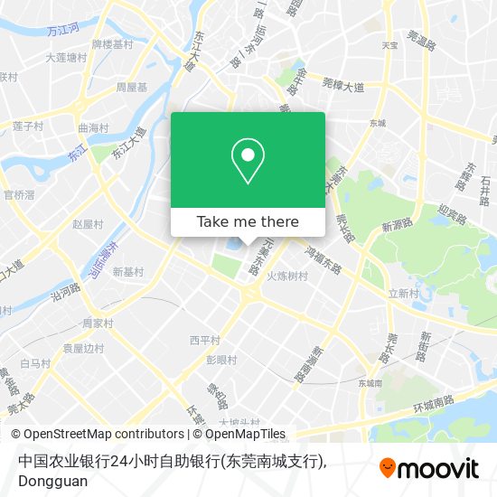 中国农业银行24小时自助银行(东莞南城支行) map