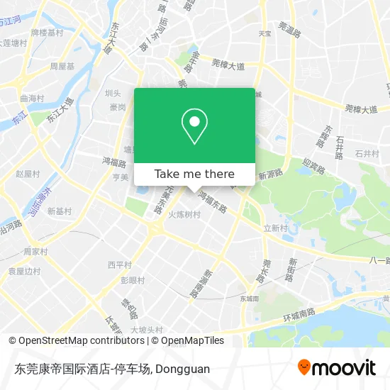 东莞康帝国际酒店-停车场 map