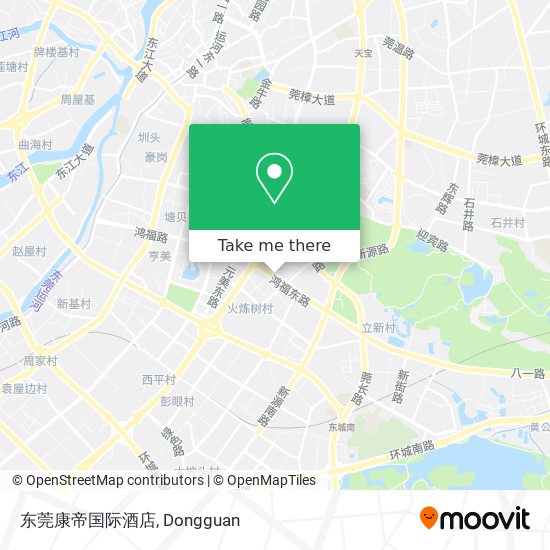 东莞康帝国际酒店 map