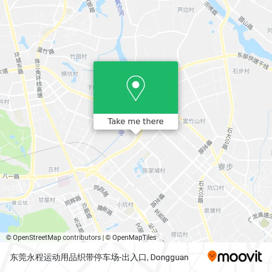 东莞永程运动用品织带停车场-出入口 map
