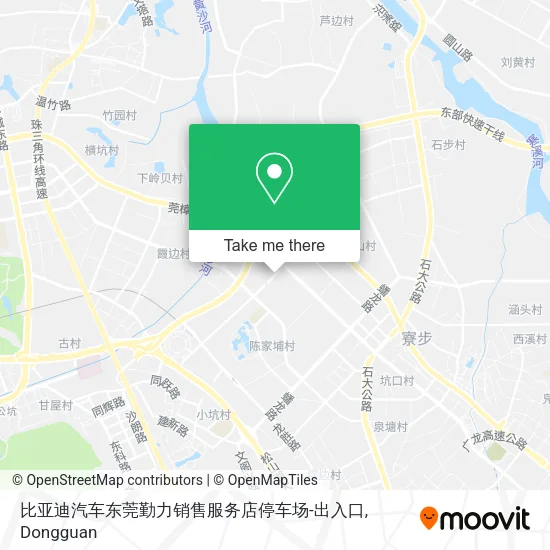 比亚迪汽车东莞勤力销售服务店停车场-出入口 map