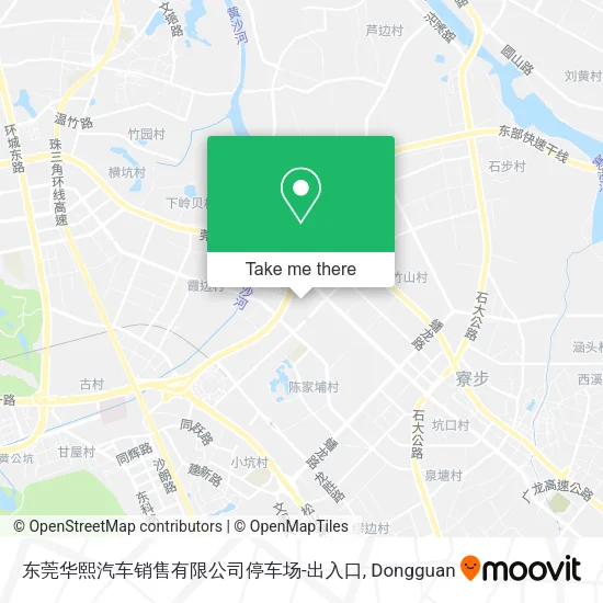 东莞华熙汽车销售有限公司停车场-出入口 map