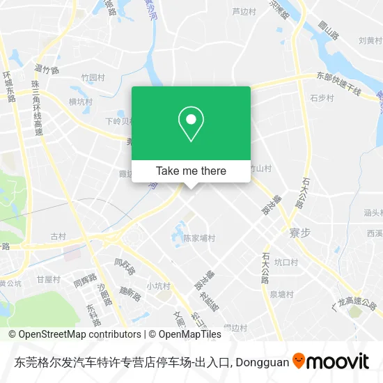 东莞格尔发汽车特许专营店停车场-出入口 map
