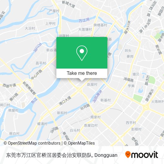 东莞市万江区官桥滘居委会治安联防队 map