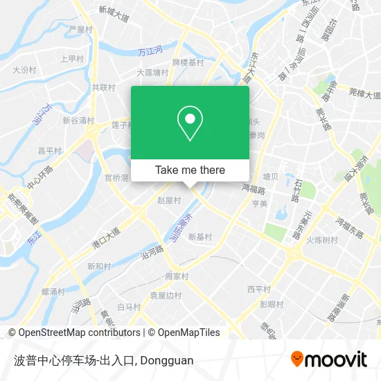 波普中心停车场-出入口 map