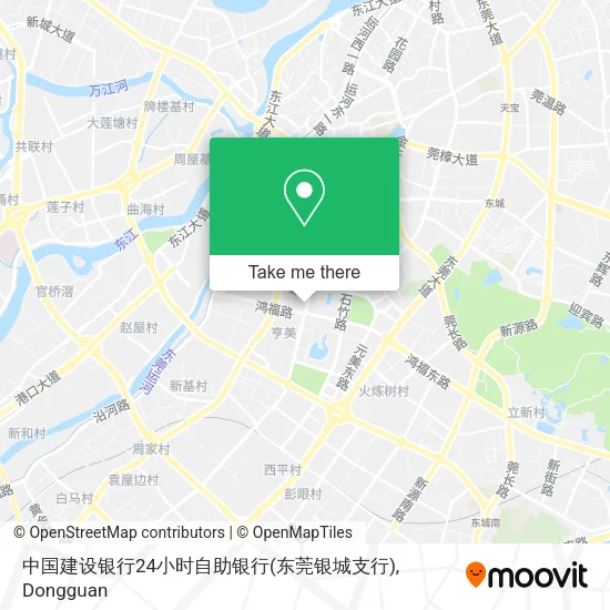 中国建设银行24小时自助银行(东莞银城支行) map