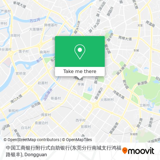 中国工商银行附行式自助银行(东莞分行南城支行鸿福路银丰) map