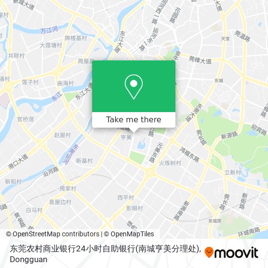 东莞农村商业银行24小时自助银行(南城亨美分理处) map