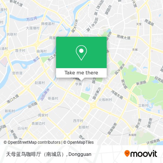 天母蓝鸟咖啡厅（南城店） map