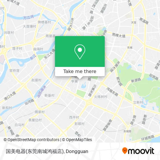 国美电器(东莞南城鸿福店) map