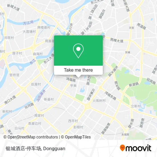 银城酒店-停车场 map